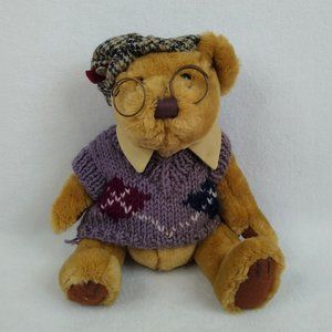 Pickford Bears Brass Button Collection Sherwood Jointed Plush Old Man Vest 10"